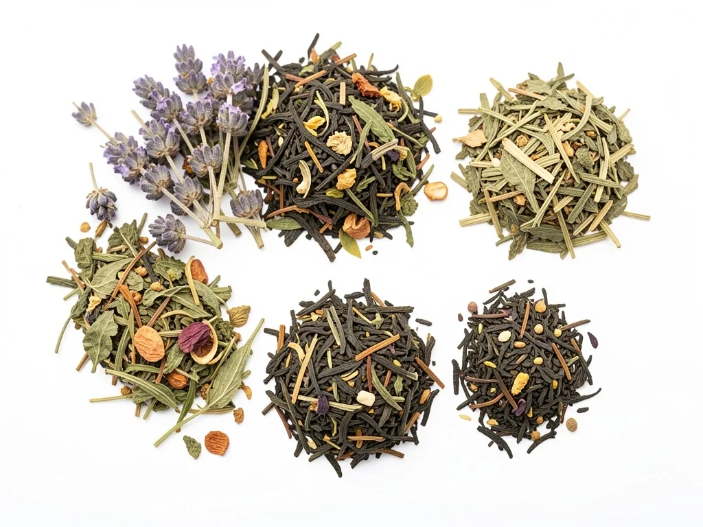 Selezione di erbe essiccate